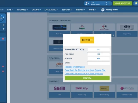 Binance Pay Jordan and payments in online casino 2025